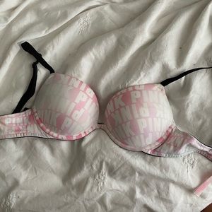 pink push up bra